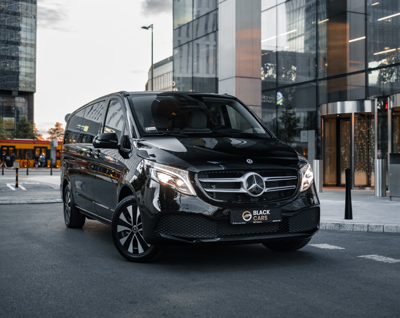 wynajęty mercedes